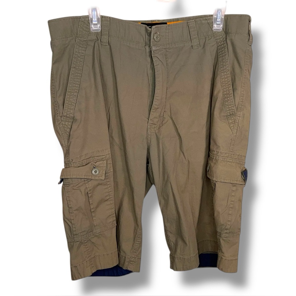 36 Waist Wear First Khaki Beige Cargo Shorts Pockets Outdoor Hiking